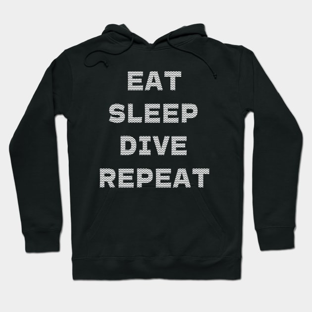 eat sleep scuba dive repeat Hoodie by in leggings